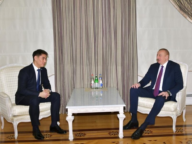 “Prezident İlham Əliyev Qırğızıstanın Xarici İşlər nazirini qəbul edib