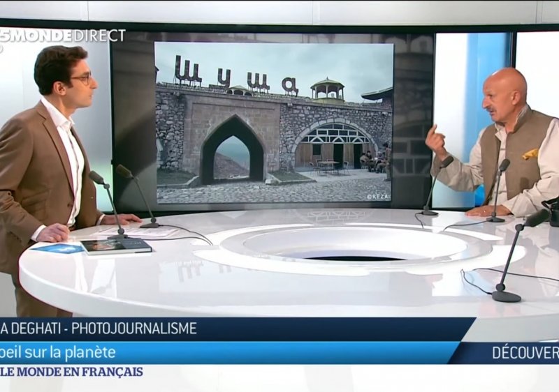 “Reza Deqati Fransanın TV kanalında Şuşanın tarixindən, erməni vəhşiliklərindən bəhs edib -FOTOLAR - VİDEO