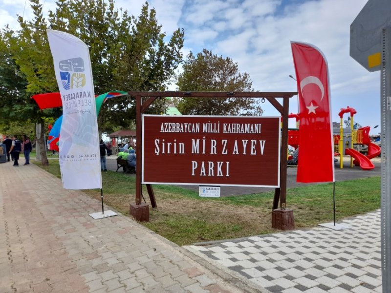 Bursada Azərbaycanın Milli Qəhrəmanı Şirin Mirzəyev adına park açılıb - FOTOLAR
