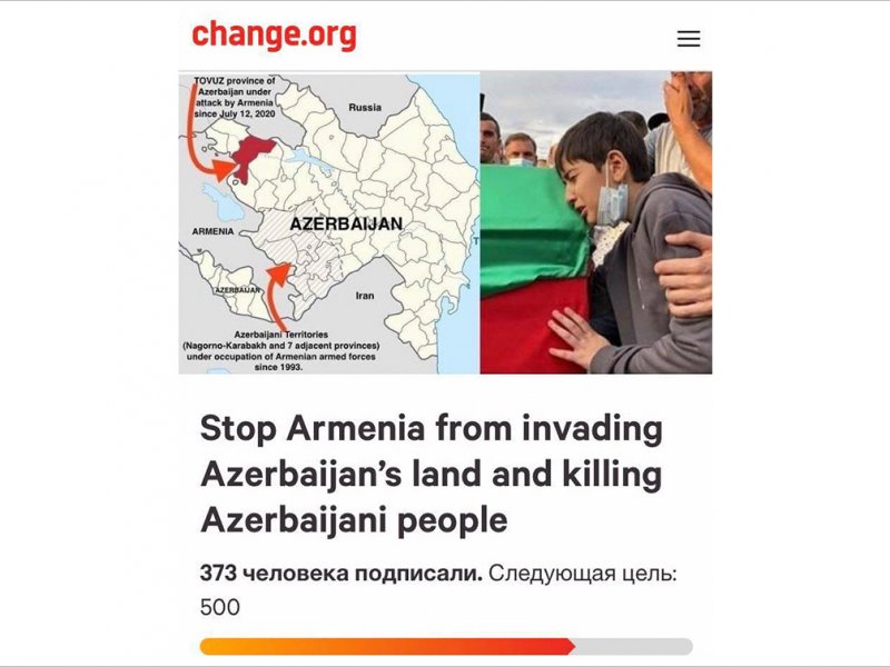 “Kaliforniyada yaşayan azərbaycanlılar Ağ ev administrasiyasına petisiya ünvanlayıblar