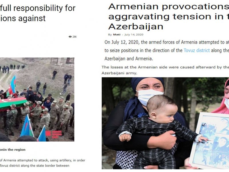 “Dünya mediası Ermənistanın hərbi təxribatını pisləyən çoxsaylı yayımlar edir