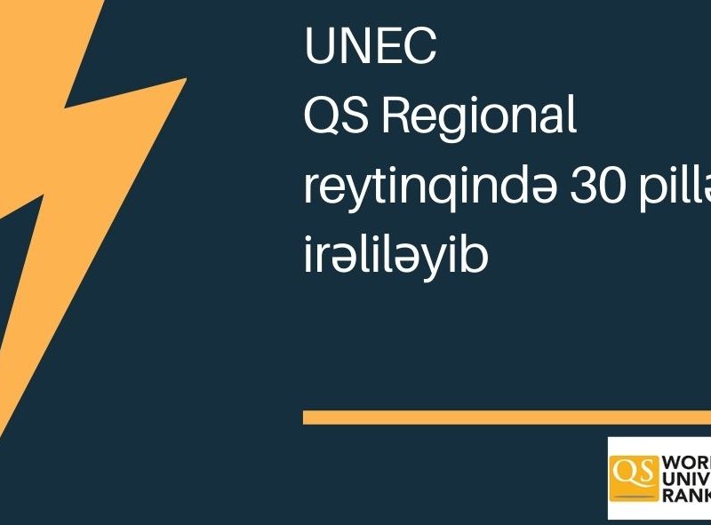 “UNEC QS Regional reytinqində 30 pillə irəliləyib