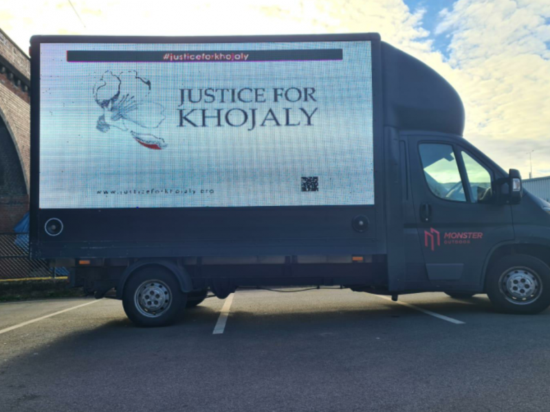 An information campaign reflecting the Khojaly realities was organized in London