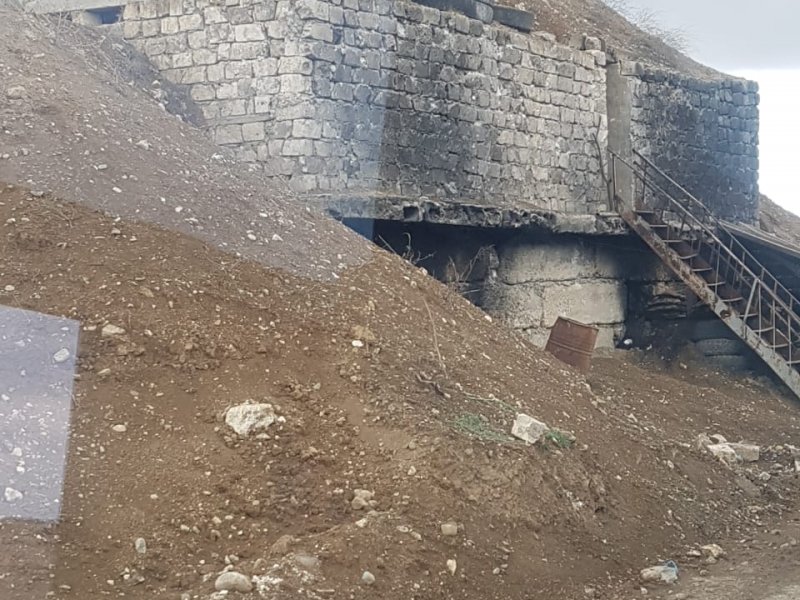 Ağdam rayonu ərazisində ermənilərin hərbi istehkamları