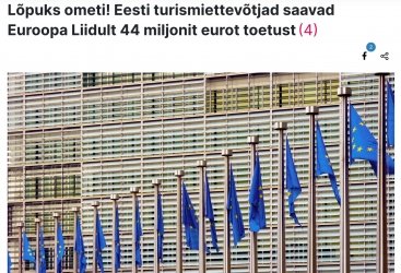 Avropa Komissiyası Estoniyanın turizm şirkətlərinə maliyyə yardımının göstərəcək
