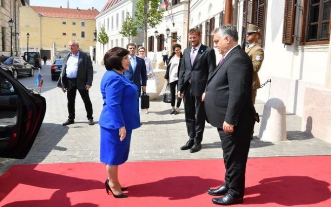 Milli Məclisin spikeri Macarıstanın baş naziri ilə görüşüb