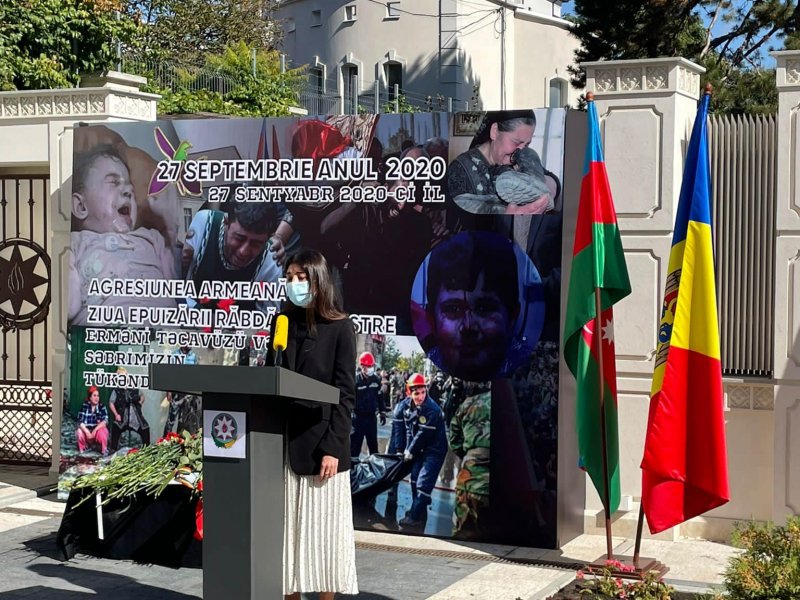 Moldovadakı soydaşlarımız Vətən müharibəsi şəhidlərini anıblar