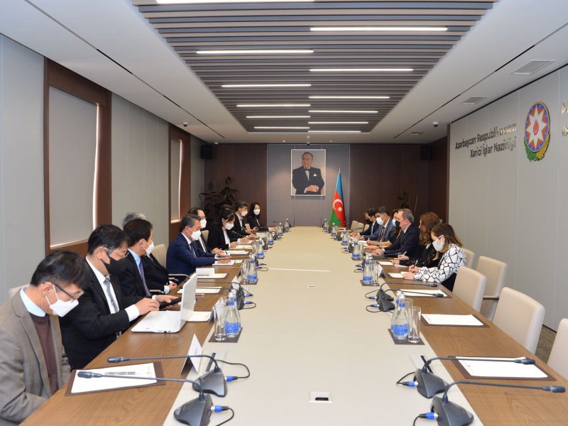 “Ceyhun Bayramov Koreya Prezidenti yanında komitənin sədri ilə görüşüb