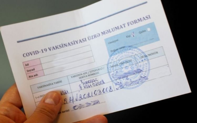 Nazirlər Kabineti COVID-19 pasportlarının etibarlılıq müddətinə dəyişiklik edib