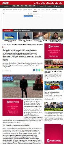 Türkiyə mediası Prezident İlham Əliyevin Qarabağa növbəti səfərini geniş işıqlandırıb