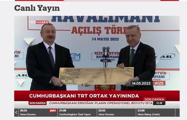 “TRT HABER” telekanalı Azərbaycan-Türkiyə müttəfiqliyinə dair kadrlar nümayiş etdirib