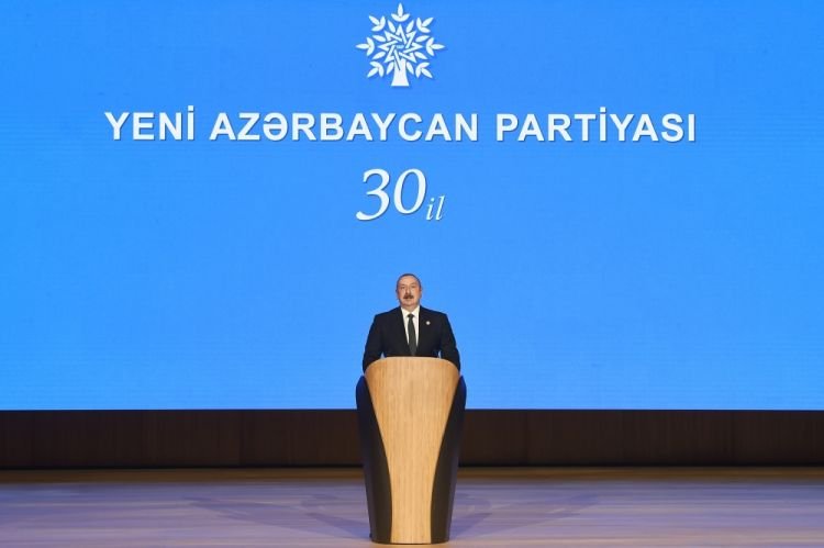 “Prezident: Yeni Azərbaycan Partiyasının Naxçıvanda keçirilmiş birinci təsis konfransı tarixi hadisə idi