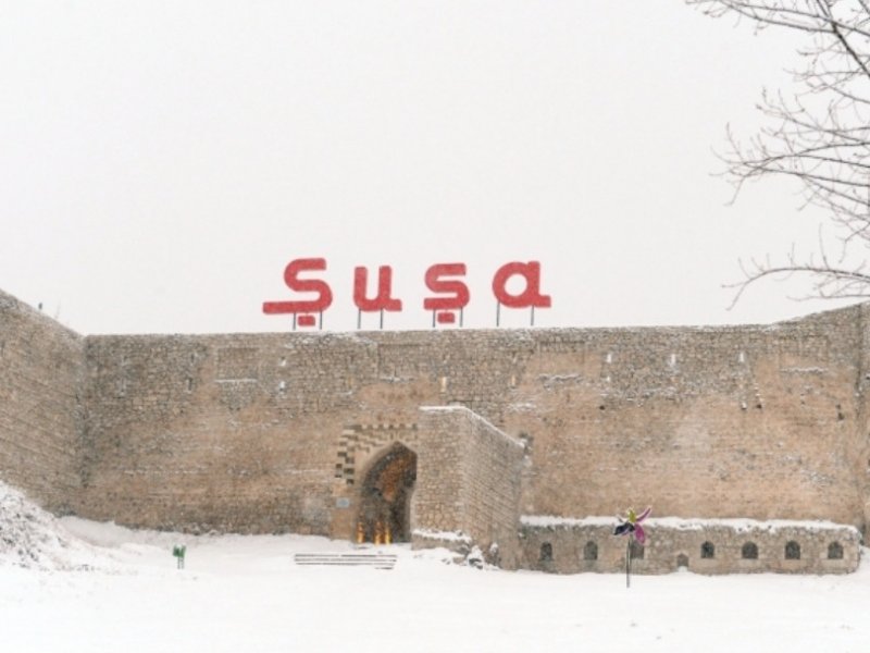 Şuşaya 10 santimetr qar yağıb