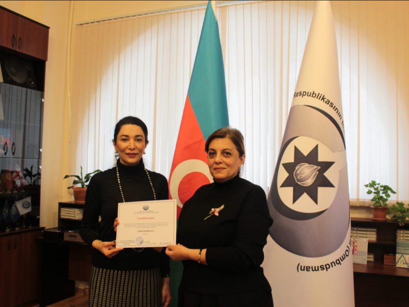 Ombudsman Uşaq Hüquqları Konvensiyasının jest dilinə çevrilmiş elektron versiyasının yaradıcı heyəti ilə görüş keçirib