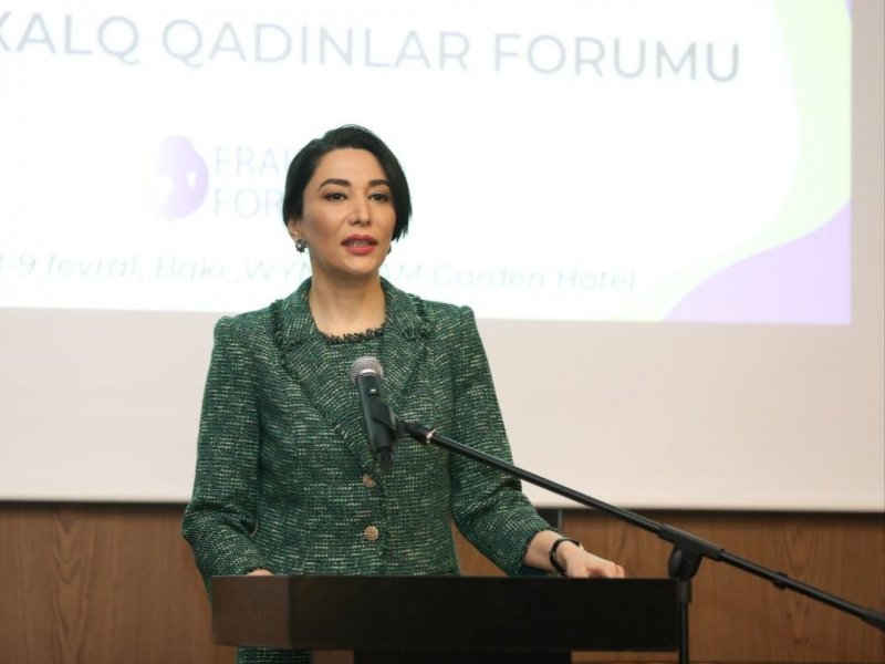 Ombudsman Beynəlxalq Qadın Sosial Sahibkarlıq Forumunda çıxış edib
