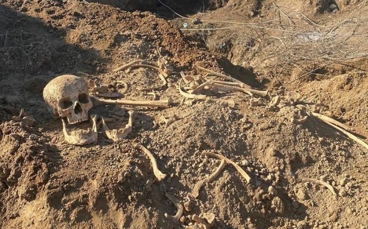 Füzulidə mina axtarışları zamanı insana məxsus olması ehtimal edilən sümüklər aşkarlanıb