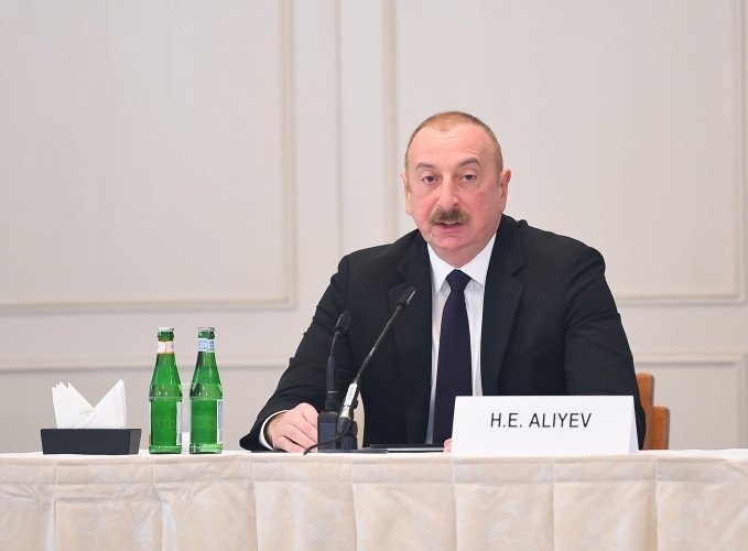 Azərbaycan Prezidenti İlham Əliyevin Almaniya iş adamları ilə görüşü olub