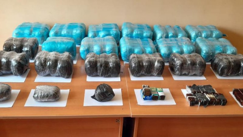 İrandan Azərbaycana 61 kq narkotik keçirilməsinin qarşısı alınıb