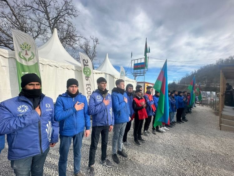 Laçın-Xankəndi yolu: Aksiya iştirakçıları həmişəki kimi qətiyyətlidirlər