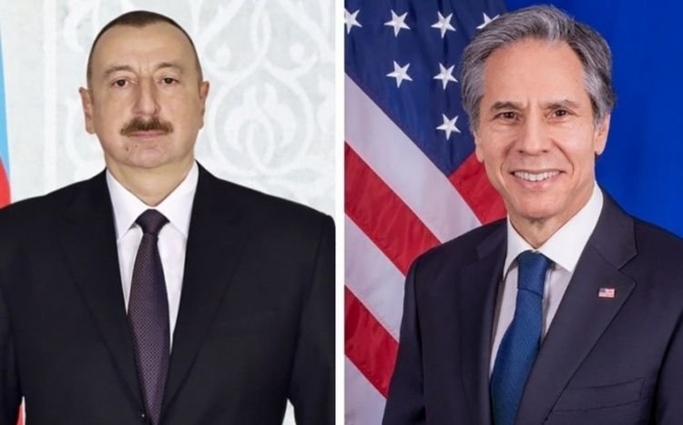 Prezident İlham Əliyevlə ABŞ dövlət katibi arasında telefon danışığı olub