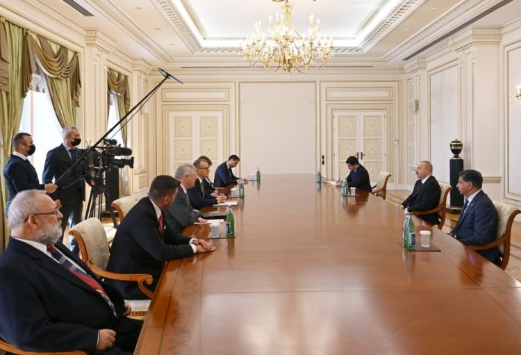 Azərbaycan Prezidenti İlham Əliyev Slovakiya parlamentinin sədrini qəbul edib