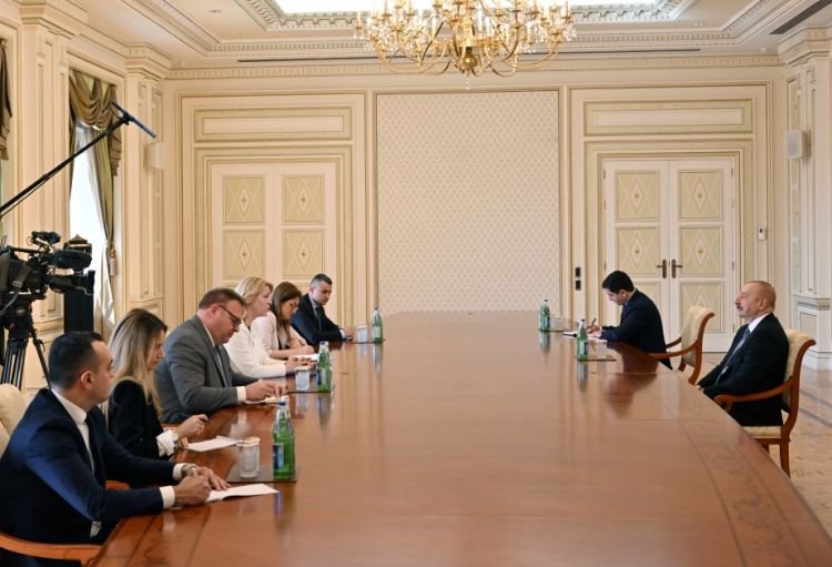 “Prezident İlham Əliyev Monteneqro parlamentinin sədrini qəbul edib