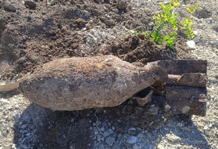 Novorossiyskdə İkinci Dünya müharibəsindən qalan aviabomba tapılıb