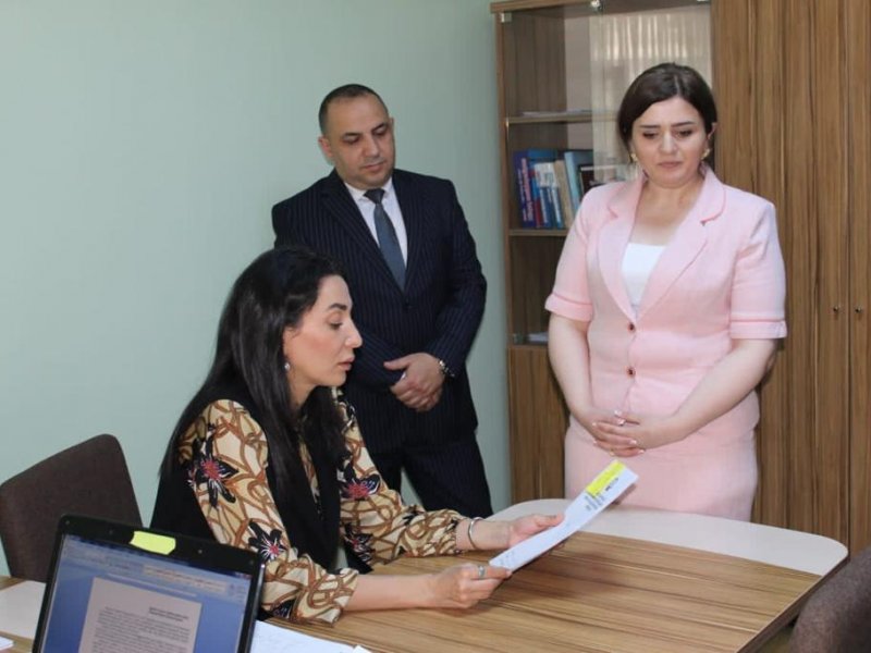 Səbinə Əliyeva Naxçıvanın Ombudsman Aparatında olub