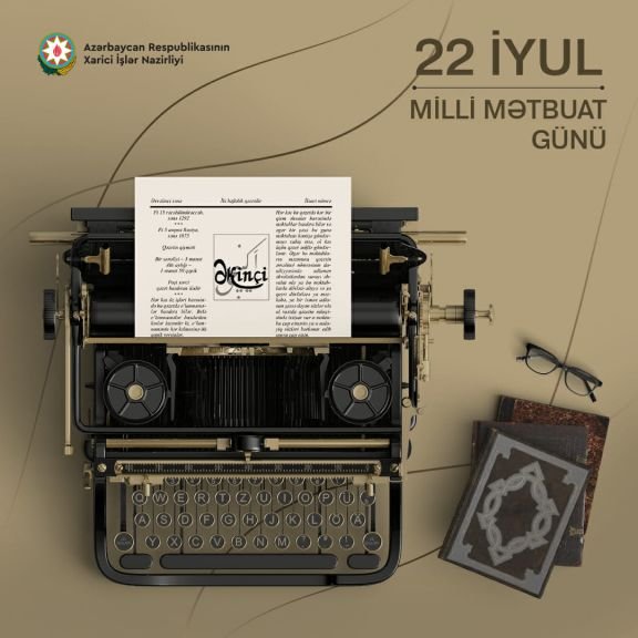 Ceyhun Bayramov Milli Mətbuat Günü ilə bağlı paylaşım edib