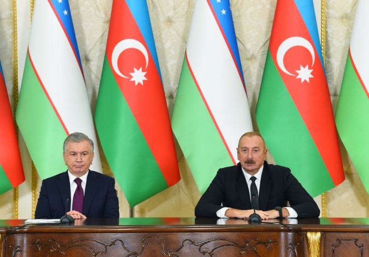 Azərbaycanda dövlət səfərində olan Özbəkistan Prezidenti Şavkat Mirziyoyev Füzuli rayonuna gedib