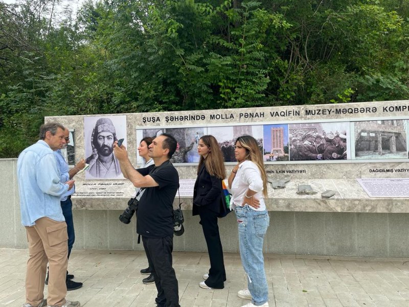 Amerikalı jurnalistlər Şuşanı ziyarət ediblər
