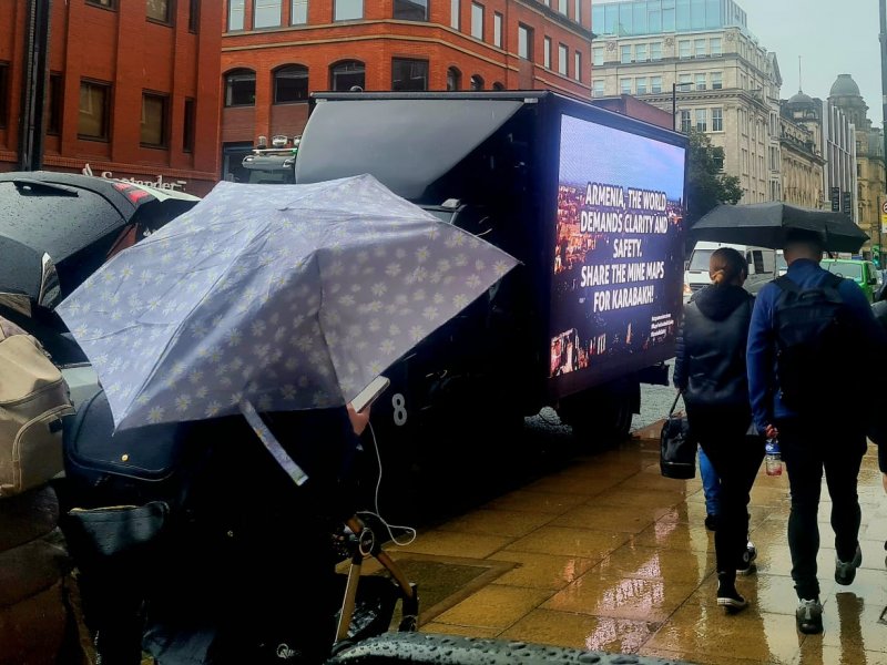 London və Mançesterdə Ermənistanın mina terroru ilə bağlı məlumatlandırma aksiyası təşkil edilib