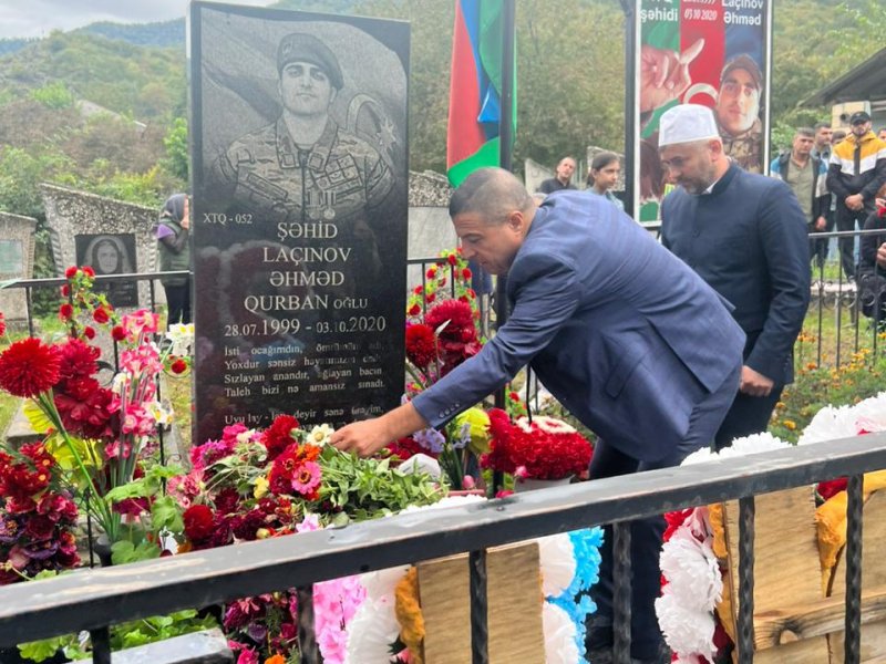 XTQ ŞƏHİDİ ƏHMƏD LAÇINOVU NÖVBƏTİ DƏFƏ YAD ETDİK.