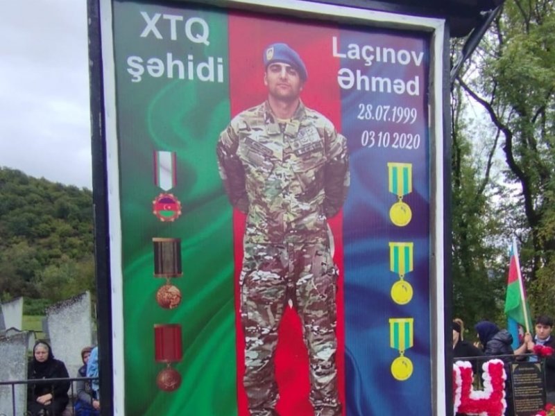 XTQ ŞƏHİDİ ƏHMƏD LAÇINOVU NÖVBƏTİ DƏFƏ YAD ETDİK.