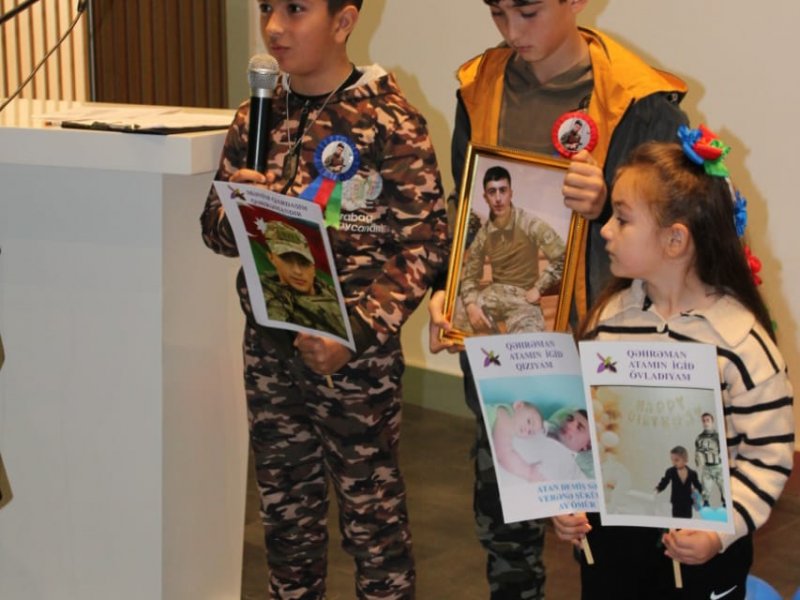 QAXDA ŞƏHİD ÖVLADLARI ÜÇÜN TƏDBİR KEÇİRİLİB.