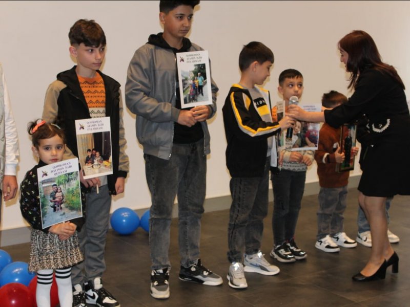 QAXDA ŞƏHİD ÖVLADLARI ÜÇÜN TƏDBİR KEÇİRİLİB.