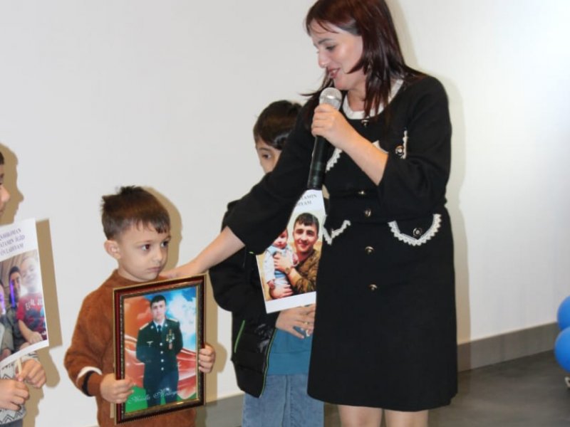 QAXDA ŞƏHİD ÖVLADLARI ÜÇÜN TƏDBİR KEÇİRİLİB.