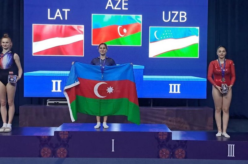 Azərbaycan gimnastları beynəlxalq turnirdə 3 medal qazanıblar 