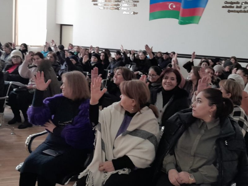 ATİAHİ Respublika Komitəsinin 21 noyabr 2023-cü il tarixli qərarına əsasən 2024-cü ildə ATİAHİ Nizami rayon komitəsinin üzvü təşkilatlarında hesabat-seçki yığıncaqların keçirilməsi-FOTO.