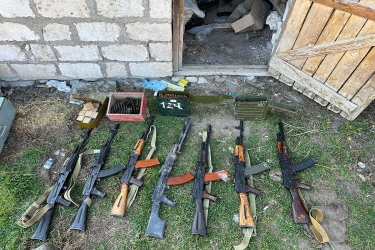 Ağdamın Sırxavənd kəndində silah-sursat aşkarlanıb