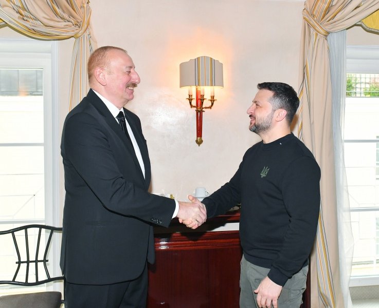 Münxendə Azərbaycan Prezidenti İlham Əliyev ilə Ukrayna Prezidentinin görüşü olub