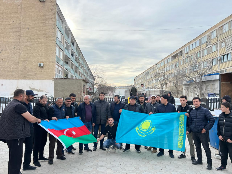 Azərbaycan diasporu Qazaxıstanda yardım kampaniyasında iştirak edir