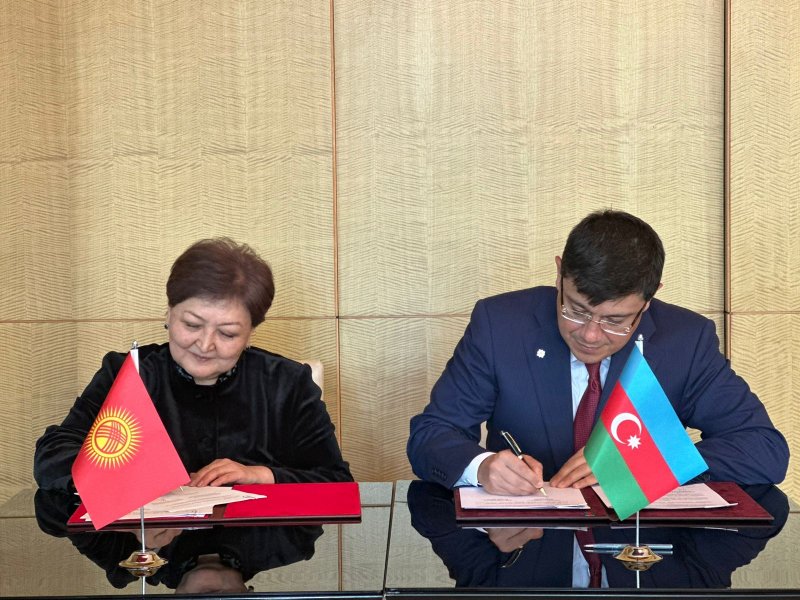 Azərbaycan Respublikası ilə Qırğız Respublikası arasında Anlaşma Memorandumu imzalanıb