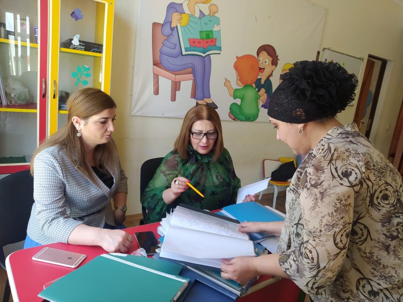 BALAKƏN ŞƏHƏR DÖRD NÖMRƏLİ KÖRPƏLƏR EVİ-UŞAQ BAĞÇASININ BİNASI ŞƏHƏRƏ XÜSUSİ GÖZƏLLİK VERİR-FOTOLAR.
