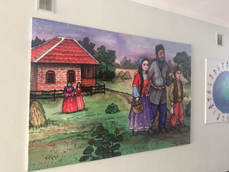 BALAKƏN ŞƏHƏR DÖRD NÖMRƏLİ KÖRPƏLƏR EVİ-UŞAQ BAĞÇASININ BİNASI ŞƏHƏRƏ XÜSUSİ GÖZƏLLİK VERİR-FOTOLAR.