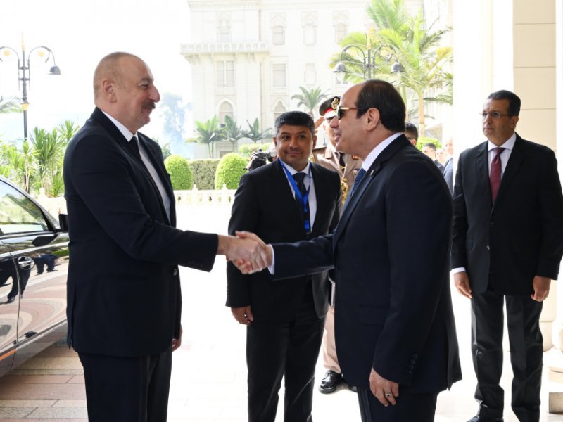 “Prezident İlham Əliyevin Misirdə rəsmi qarşılanma mərasimi olub