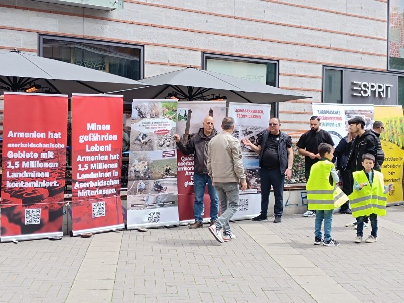 Münsterdə “Mina və Partlamamış Hərbi Sursatların Təhlükəsinə dair Məlumatlandırma Sərgisi” keçirilib