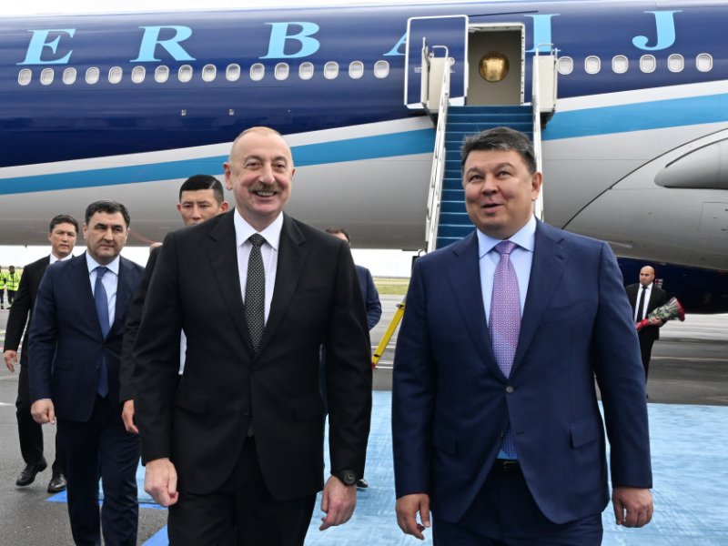 Prezident İlham Əliyev Qazaxıstanın Astana şəhərinə səfərə gedib