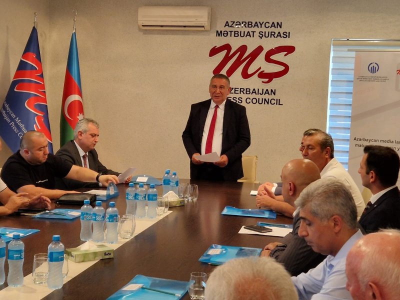Mətbuat Şurası “Azərbaycan media landşaftı üzrə məlumat bazası”  layihəsi üzrə ilk toplantısını keçirdi