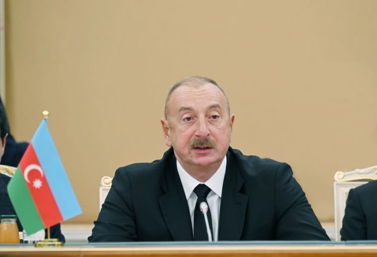 Azərbaycan Prezidenti: Qarşılıqlı fəaliyyətimizin mühüm istiqamətlərindən biri də nəqliyyat-tranzit sahəsində əməkdaşlıqdır